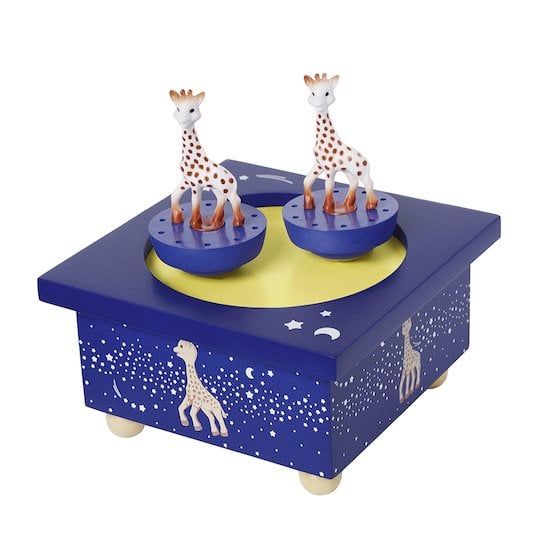 Boîte à musique Sophie la Girafe Bleu  de Trousselier