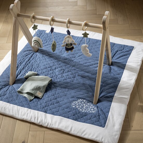 Petit Nuage Grand Tapis Bleu  de Sauthon Baby's Sweet Home Petit Nuage Grand Tapis Bleu  de Sauthon Baby's Sweet Home