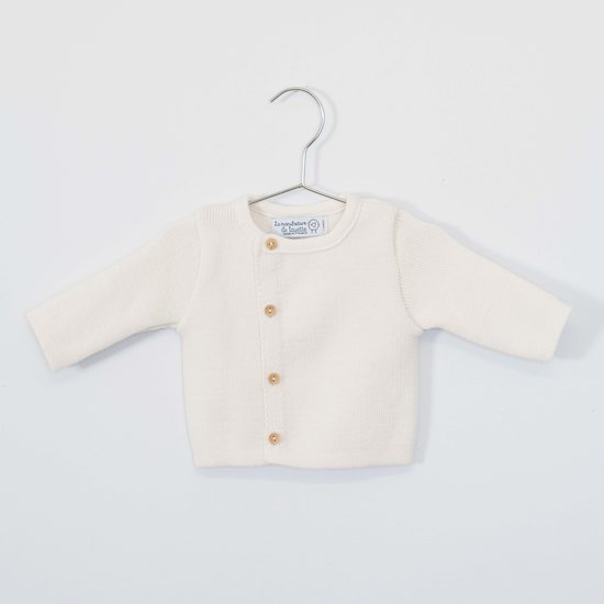 Cardigan Petits Marins Ecru  de La Manufacture de Layette
