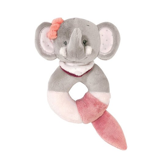 Adèle & Valentine hochet anneau Elephant  de Nattou