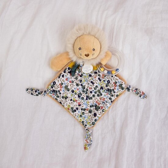 Les Boh'aime Doudou hochet Lion 22 cm de Doudou et Compagnie