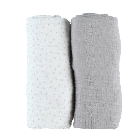 Mix & Match 2 Draps housses Mousseline Bio