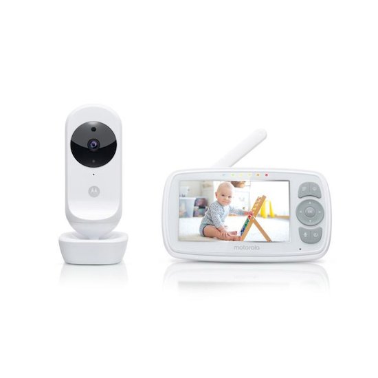 Babyphone VM 65 X Connect 2-en-1 Wifi + Video Blanc de MOTOROLA, Babyphones  vidéo : Aubert Belgique