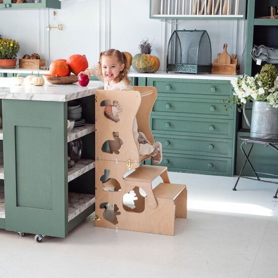 Tour d'apprentissage Montessori Animaux Bois  de Wood and Hearts Tour d'apprentissage Montessori Animaux Bois  de Wood and Hearts