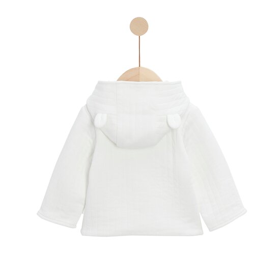 Veste à capuche Écru Poudre  de P'tit bisou Veste à capuche Écru Poudre  de P'tit bisou