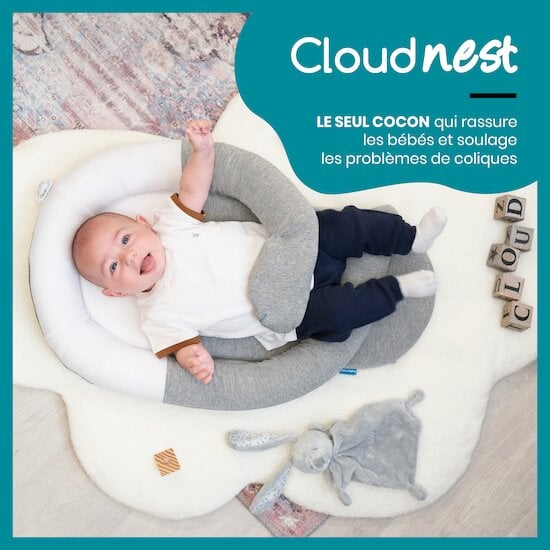Cocon Anti-Coliques CloudNest avec Bouillotte intégrée Bicolore  de Babymoov Cocon Anti-Coliques CloudNest avec Bouillotte intégrée Bicolore  de Babymoov
