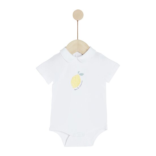 Sous le citronnier Body manches courtes Linen 3 mois de Marèse