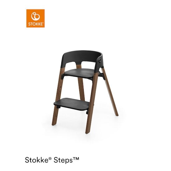 Chaise Steps™ Noir / Marron doré  de Stokke®