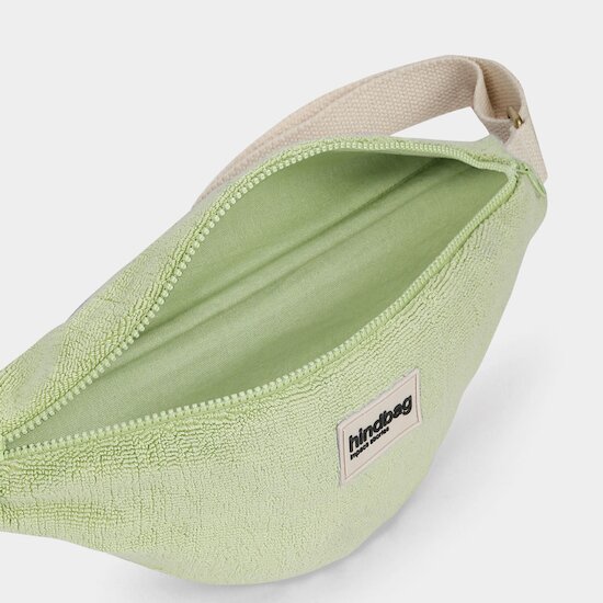 Sac banane Olivia Eponge vert amande  de Hindbag