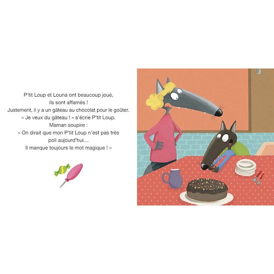 P'tit Loup est poli Violet  de AUZOU