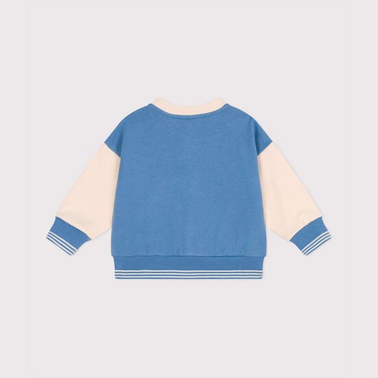 Veste teddy en coton colorblock   de Petit Bateau Veste teddy en coton colorblock   de Petit Bateau