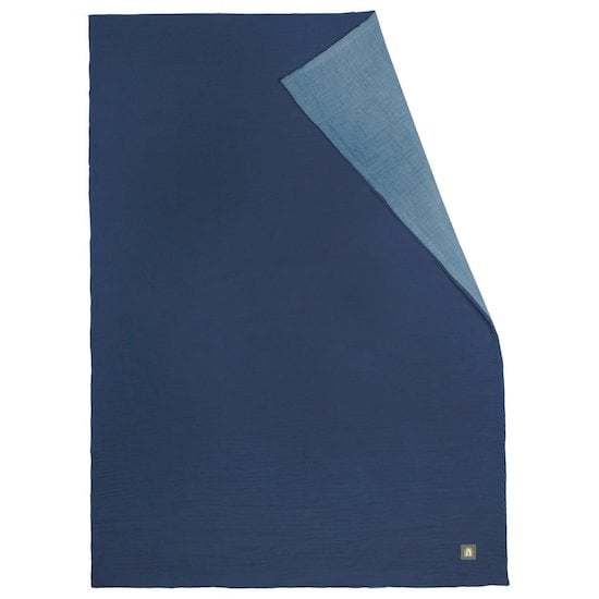 Couverture en mousseline Bleu  de Odenwalder