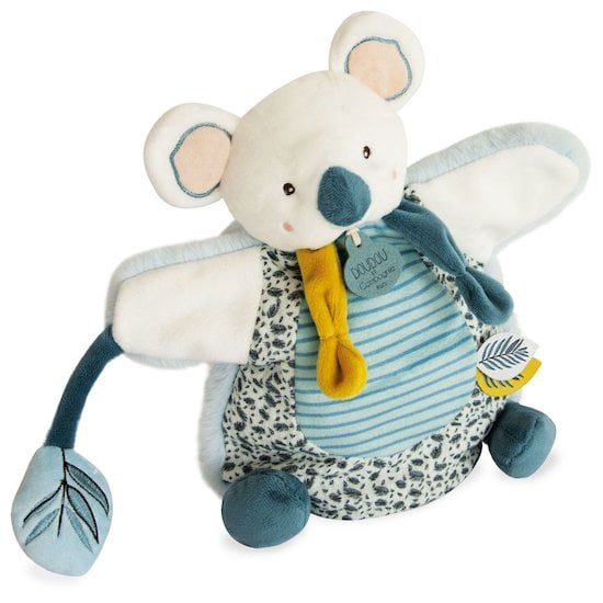 Yoca Le Koala Marionnette Blanc/bleu  de Doudou et Compagnie