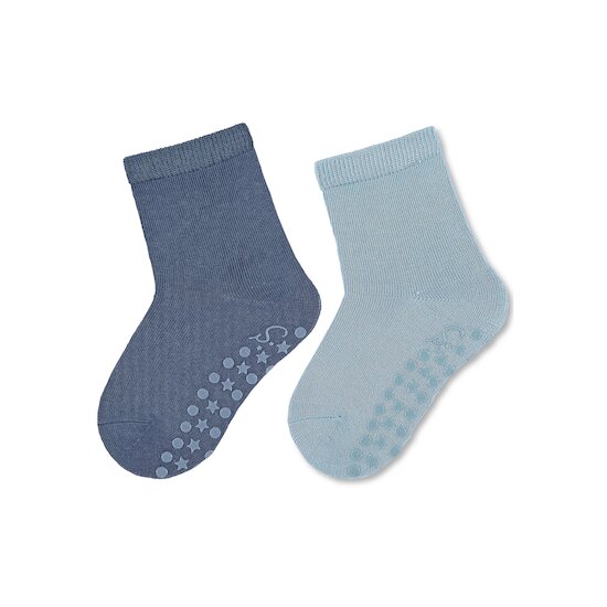 Lot de 2 Chaussettes antidérapantes Bleu 17/18 de Sterntaler