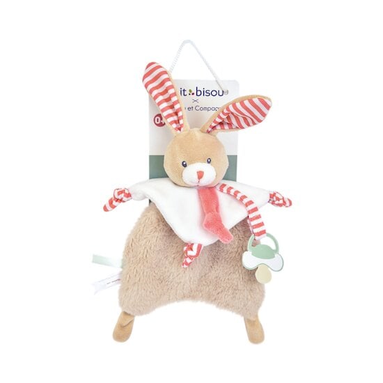 Iris et Malo Doudou attache tétine Malo  de P'tit bisou Iris et Malo Doudou attache tétine Malo  de P'tit bisou