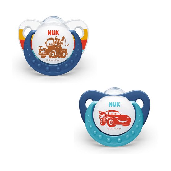 Lot de 2 sucettes Cars Cars T2 de Nuk