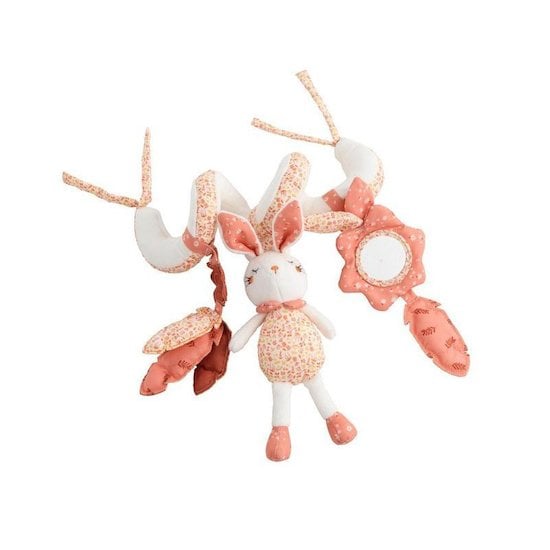 Jouet de Poussette pour Bebe, Bébé Jouets Suspendus Coffret Cadeau, Jouet  Chenille en Peluche Suspendus Hochets, Spirale d'activité avec Jouets à