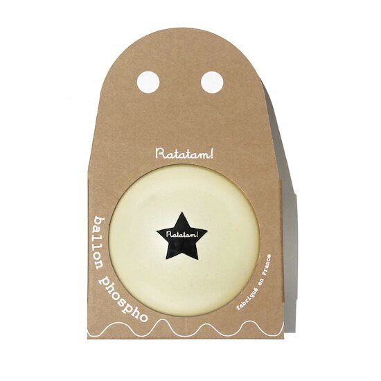 Ballon Fantome Phosphorescent Jaune 15 cm de Ratatam