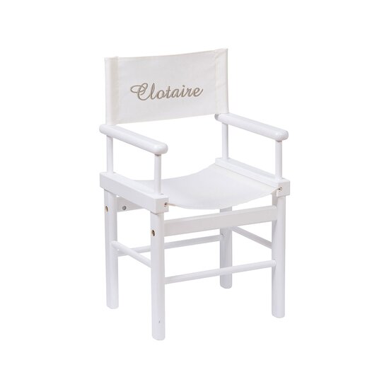 Dossier Fauteuil Metteur en Scène Ecru/Gris  de Moulin Roty