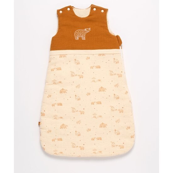 Orsino Gigoteuse Ours Vanille / Camel 0-6 mois de Sauthon Baby Déco