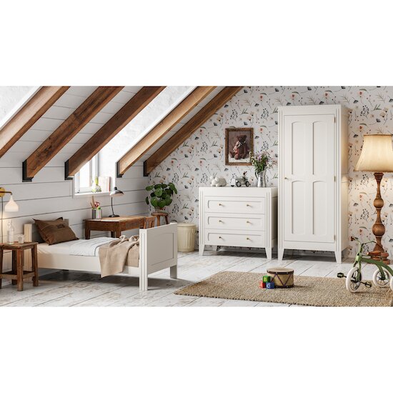 Chambre Milenne : Lit bébé 70x140 cm + armoire + commode   de Vox Chambre Milenne : Lit bébé 70x140 cm + armoire + commode   de Vox