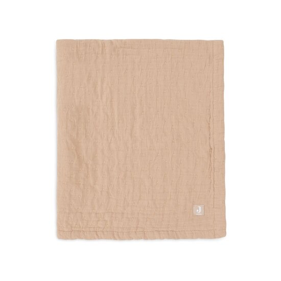 Couverture Gaze de Coton Jacquard Biscuit 75 x 100 cm de Jollein