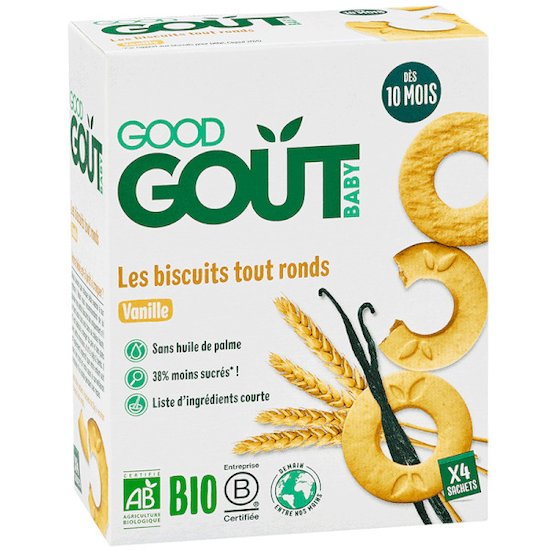 Biscuits tout ronds à la vanille  80 g de Good Goût