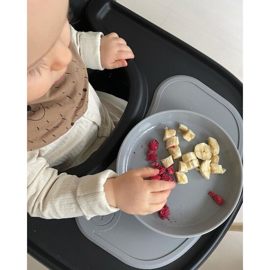 Plateau Click Mat mini avec assiette Bleu  de Twistshake Plateau Click Mat mini avec assiette Bleu  de Twistshake