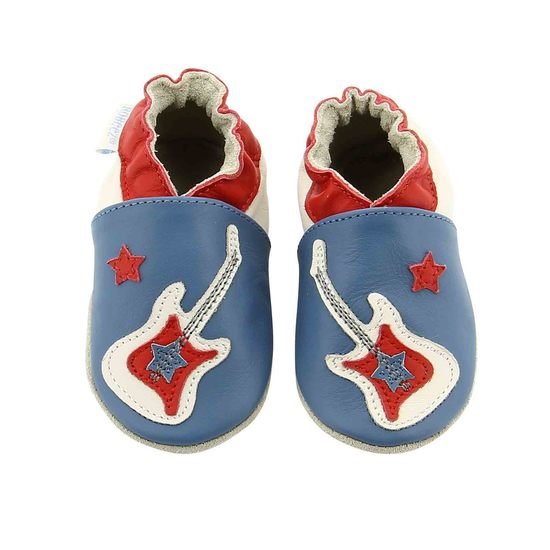 Chaussons superstar rock Bleu Denim 17/18 de Robeez