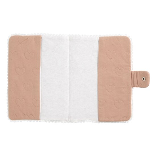 Protège Carnet de Santé Petit Cœur Vieux Rose  de Sauthon Baby Déco Protège Carnet de Santé Petit Cœur Vieux Rose  de Sauthon Baby Déco