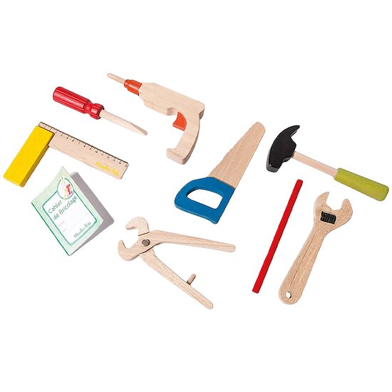 La Grande Famille Valise à outils en bois   de Moulin Roty