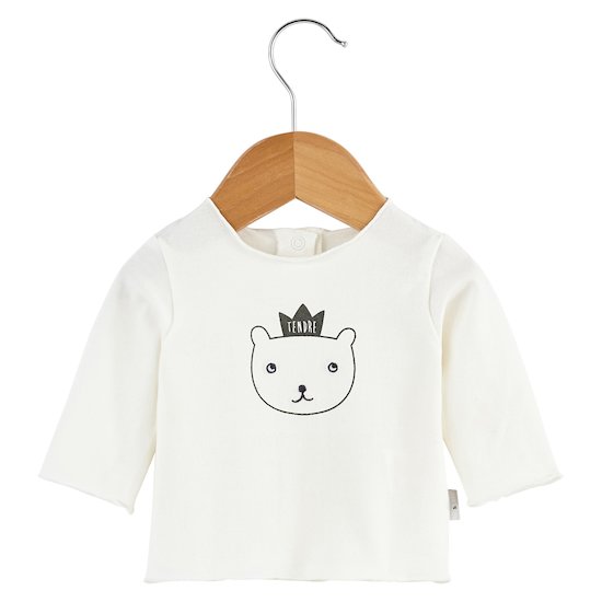 T-shirt Royal Baby Blanc snow 3 mois de P'tit bisou