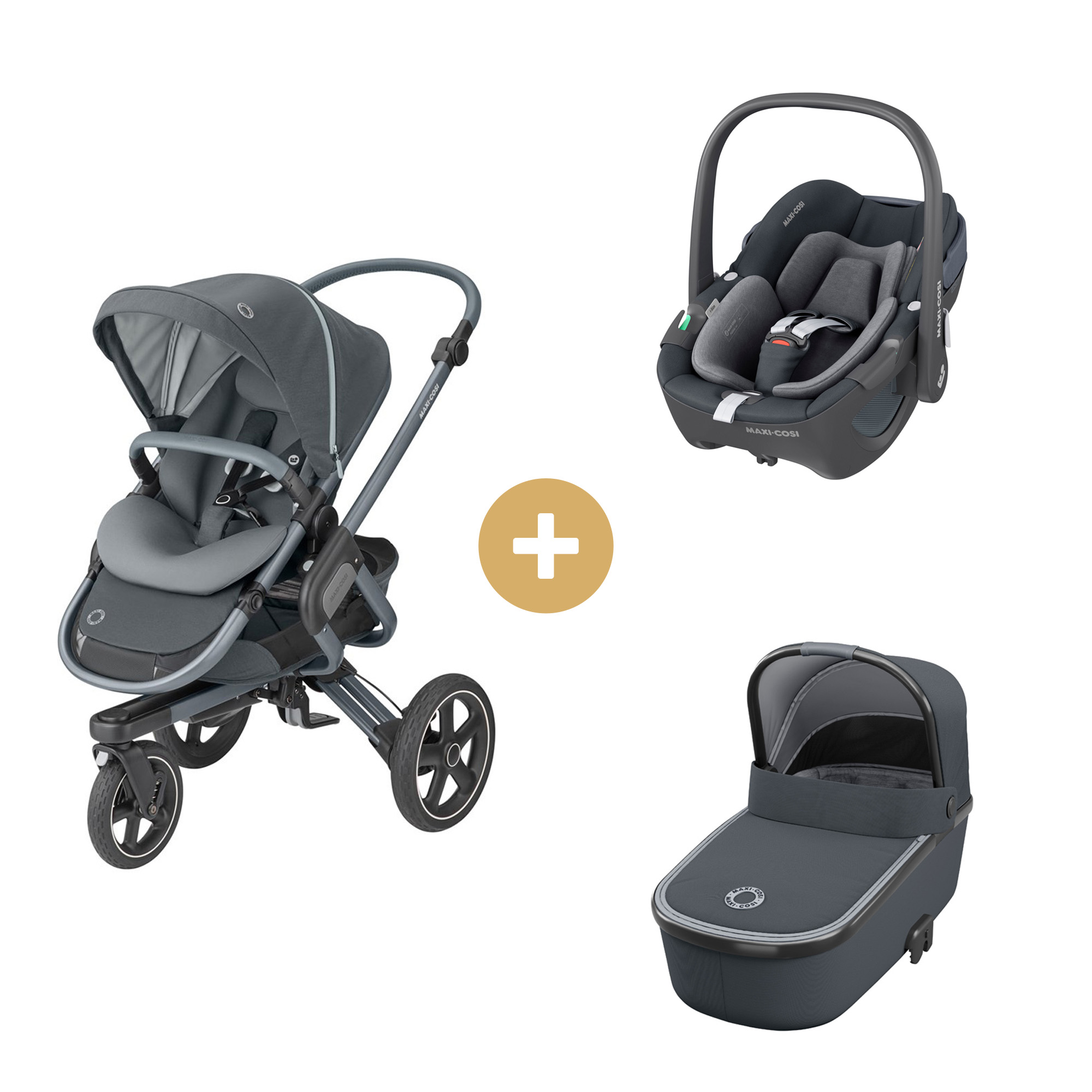 Poussette Nova 3 roues Essential Graphite de Maxi-Cosi, Poussettes  polyvalentes : Aubert