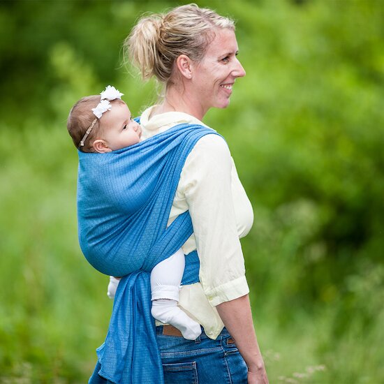 Echarpe de Portage Leo Turquoise  de Storchenwiege