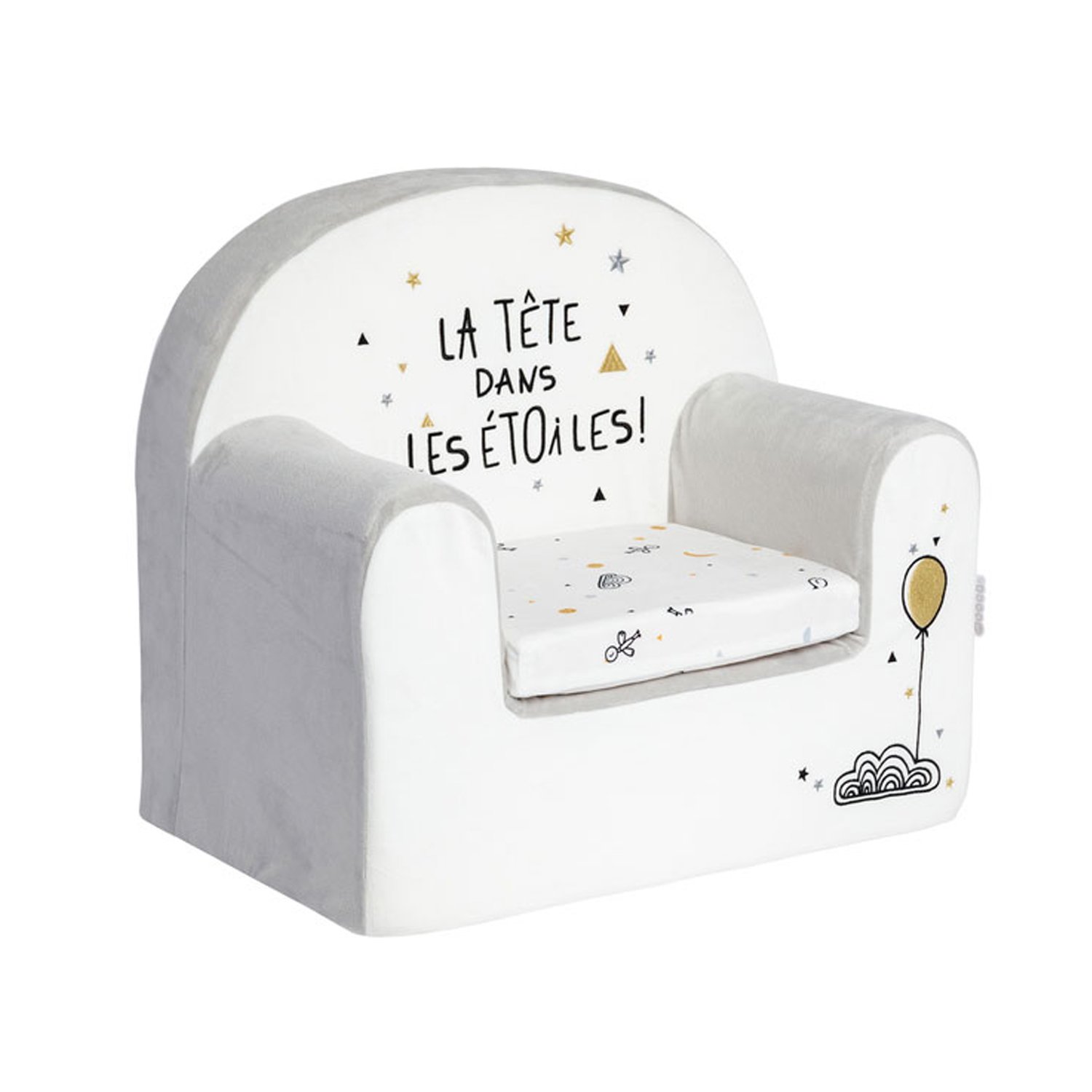 Etoiles Filantes Fauteuil Dehoussable Et Coussin De Little Band Fauteuils Et Poufs Aubert