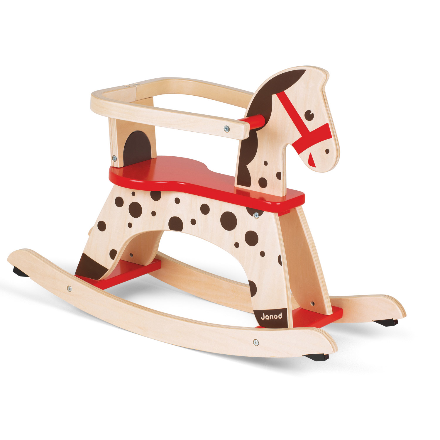 cheval bois à bascule