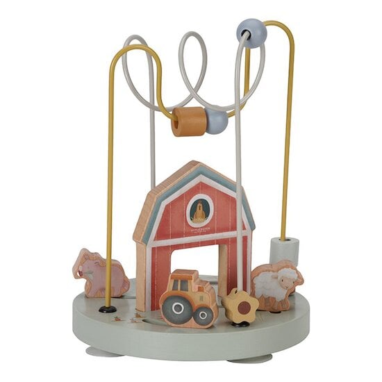 Little Farm Boulier Spirale d'activité en bois Vert  de Little Dutch