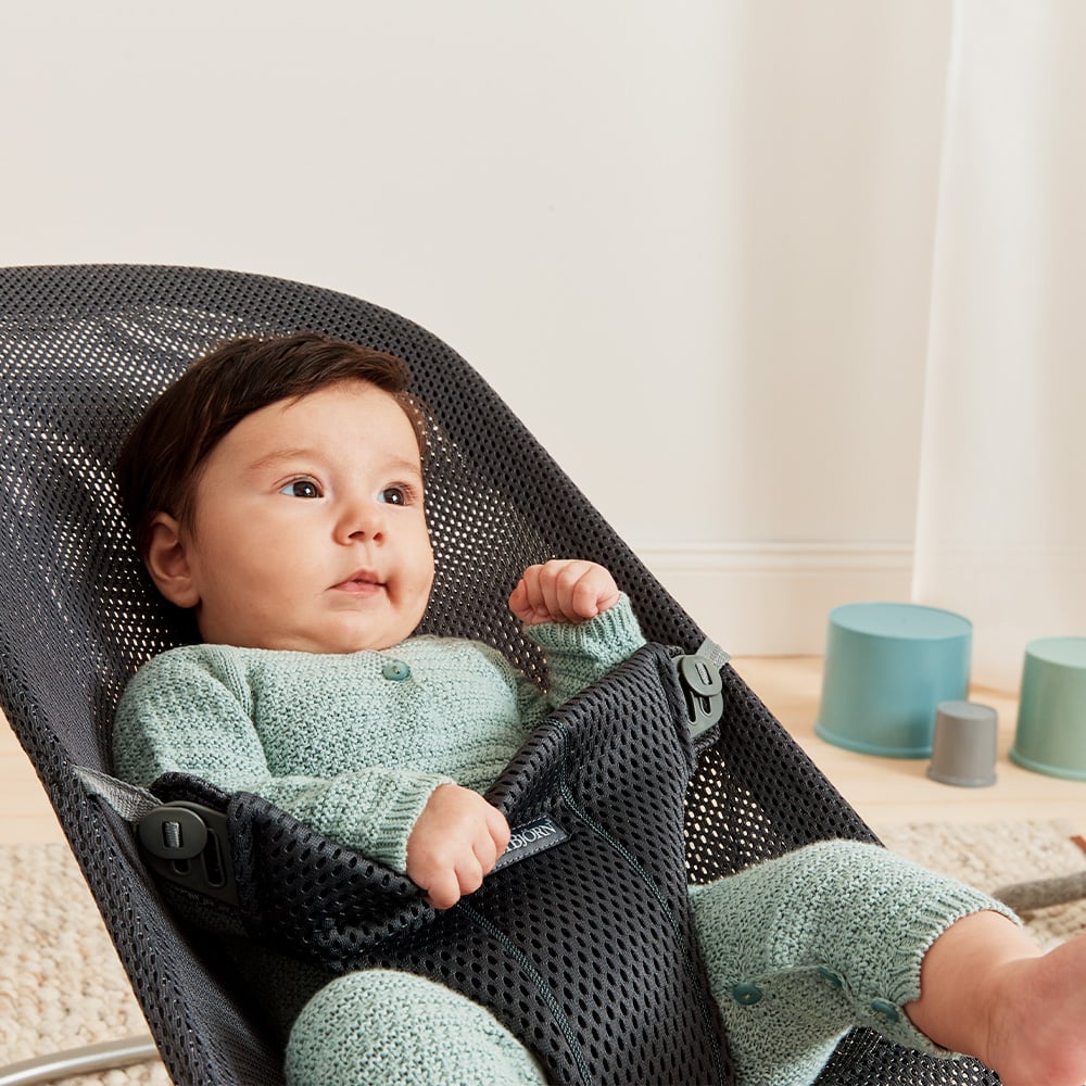 Babybjorn - Transat Bliss Vert givré, Mesh