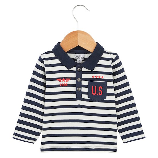 Polo Wild Brooklyn Navy 6 mois de Nano & nanette