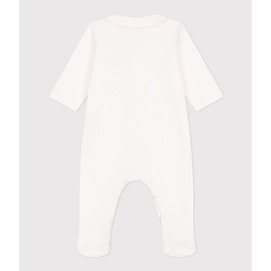 Pyjama Petit Coeur en coton Marshmallow 6 mois de Petit Bateau