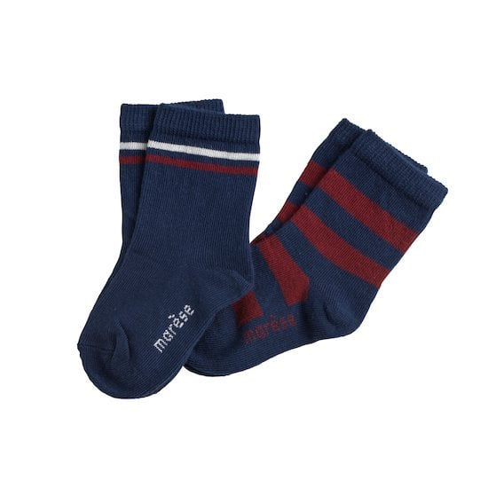 Marsala Club House Paire de chaussettes Bleu marine / Bordeaux 15/16 de Marèse