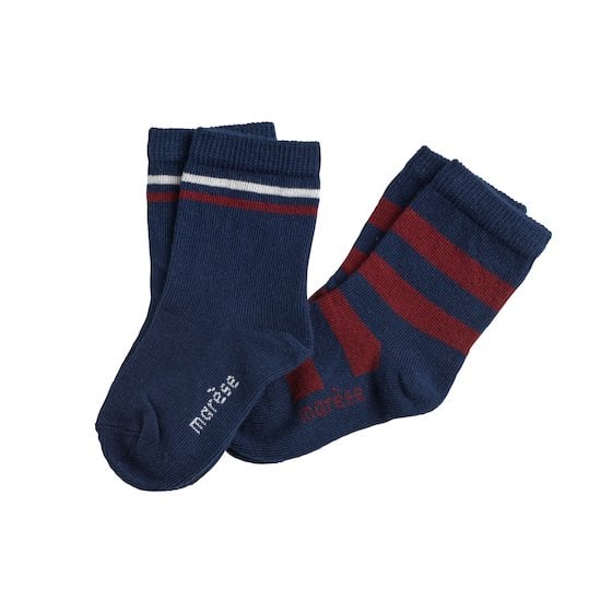 Marsala Club House Paire de chaussettes Bleu marine / Bordeaux  de Marèse