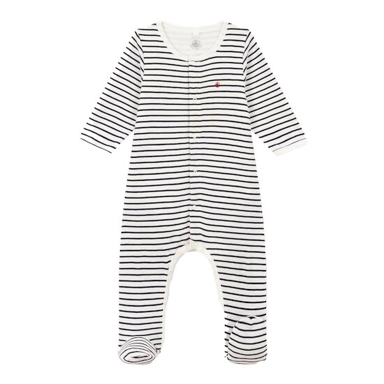 Bodyjama à rayures en coton