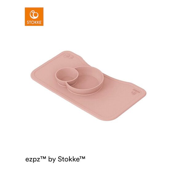 ezpz™ by Stokke™ silicone mat pour Steps™ Tray Rose  de Stokke®