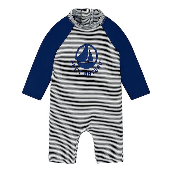 Combinaison anti-UV écoresponsable Médieval / Marshmallow 18 mois de Petit Bateau