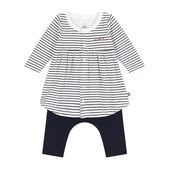 Robe marinière bébé fille 2025