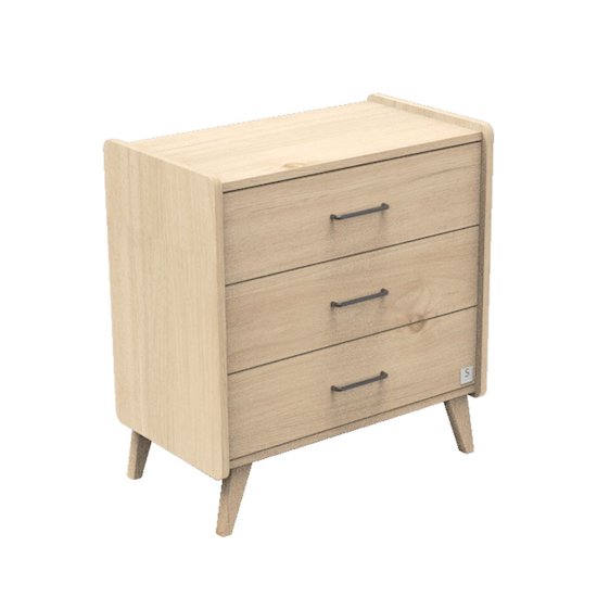 Arty commode 3 tiroirs Chêne suave  de Sauthon Baby's Sweet Home Arty commode 3 tiroirs Chêne suave  de Sauthon Baby's Sweet Home