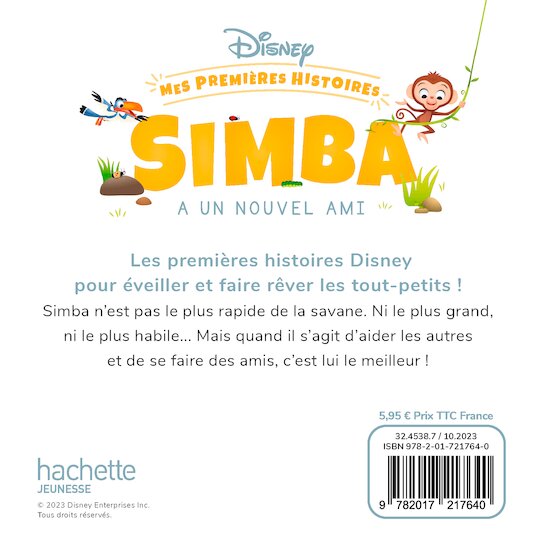 Disney Baby -Mes Premières Histoires - Simba a un nouvel ami   de Hachette Jeunesse Disney