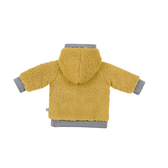 Veste molletonnée à capuche moutarde  de Odenwalder