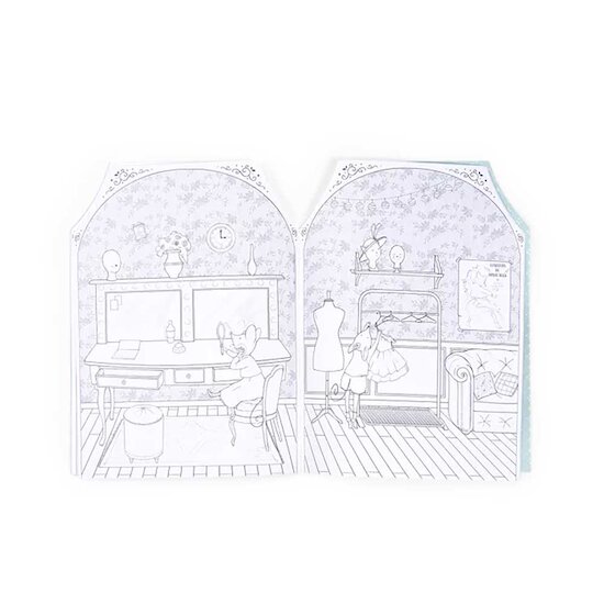 La Petite École de Danse Cahier Stickers   de Moulin Roty